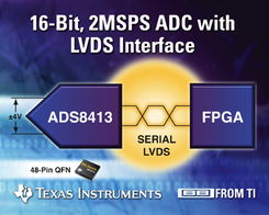 德州儀器推出16位2MSPS SAR ADC，集成串行LVDS接口，推動(dòng)高精度數(shù)據(jù)采集技術(shù)發(fā)展